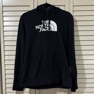 The North Face Black Sweatshirt with White Logo Size L